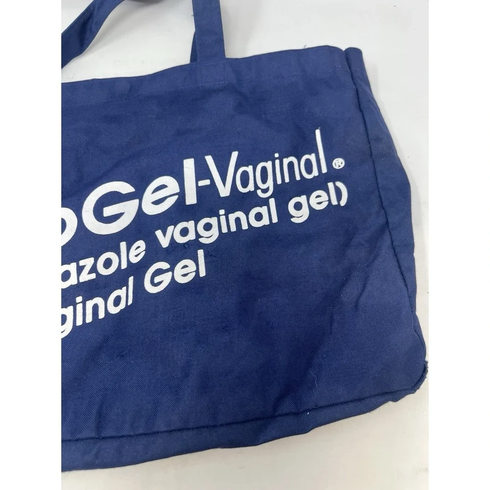 Vintage MetroGel Vaginal Pharma Promo Tote Bag Canvas Doctor Medical Advertising